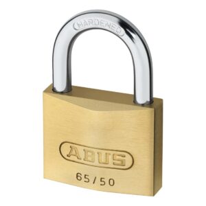 Cadenas Abus 65/50 en laiton massif avec anse en acier trempé | S'entrouvrant sur code clé 501 – Image 2