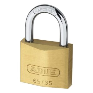 Cadenas Abus 65/35 en laiton massif avec anse en acier cémenté – Image 2