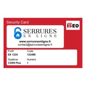 ISEO CSR9 PLUS cylindre avec certificat de propriété – Image 4