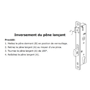 Sobinco 8001 serrure pour cylindre avec entraxe 97,30 mm – Image 3