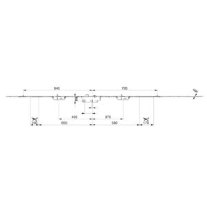 Maco Z-TS serrure multipoints avec 2 galets et 2 pênes - À cylindre – Image 3