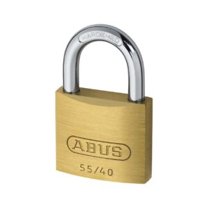 Abus cadenas 55/40 en laiton massif avec anse en acier cémenté - S'entrouvrant, code clé 5401 – Image 2