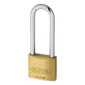 Abus cadenas 55/40HB63 en laiton massif avec anse en acier cémenté - S'entrouvrant, code clé 5401 – Image 2