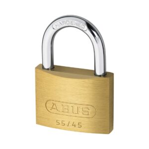 Abus cadenas 55/45 en laiton massif avec anse en acier cémenté - S'entrouvrant, code clé 5451 – Image 2