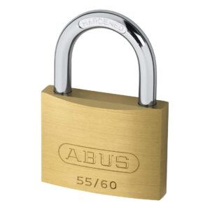 Abus cadenas 55/60 en laiton massif avec anse en acier cémenté - S'entrouvrant, code clé 5601 – Image 2