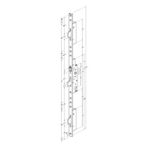 Sobinco 8411 serrure multipoint à rouleau - Têtière en U – Image 3