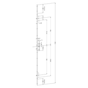 Winkhaus-B2-serrure multipoint - Mesures