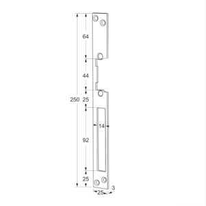 Maasland 10LP | Têtière inox pour gâche électrique – Image 3