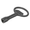 Clé EMKA 1004-03 | Triangle de 7 mm | Zamak noir