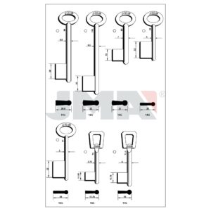 Ébauche de clé JMA 11G – vue groupée
