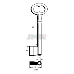 Ébauche de clé JMA 1203G