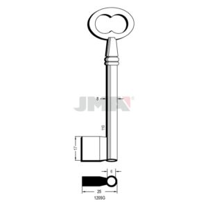 Ébauche de clé JMA 1205G