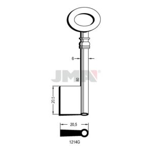 Ébauche de clé JMA 1214G