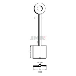 Ébauche de clé JMA 1603G