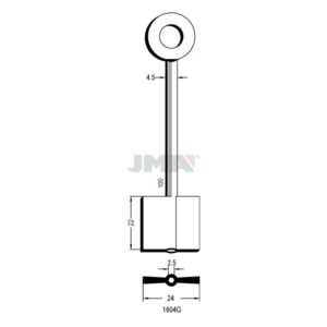 Ébauche de clé JMA 1604G