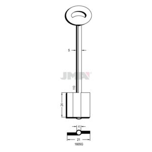 Ébauche de clé JMA 1605G