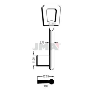 Ébauche de clé JMA 16G
