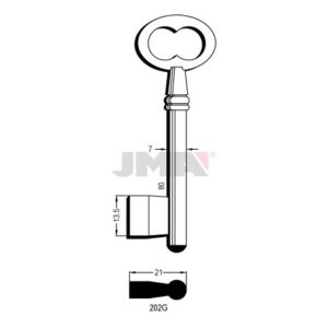 Ébauche de clé JMA 202G