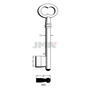 Ébauche de clé JMA 203G