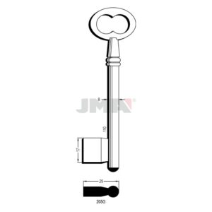 Ébauche de clé JMA 205G