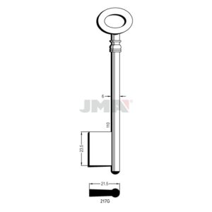 Ébauche de clé JMA 217G