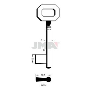 Ébauche de clé JMA 224G