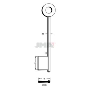 Ébauche de clé JMA 234G