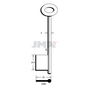Ébauche de clé JMA 239G