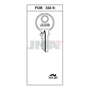 Ébauche de clé JMA 333-2D – vue groupée