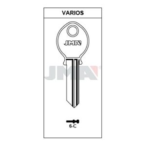 Ébauche de clé JMA 6-C – vue groupée
