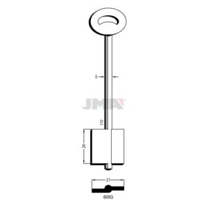 Ébauche de clé JMA 605G