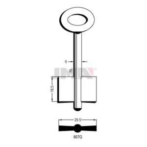 Ébauche de clé JMA 607G