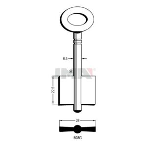 Ébauche de clé JMA 608G