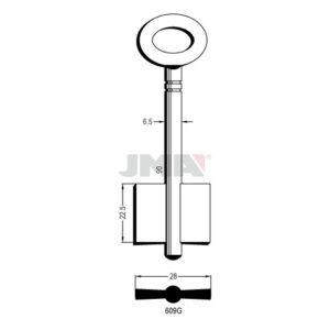 Ébauche de clé JMA 609G