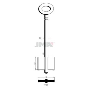 Ébauche de clé JMA 612G