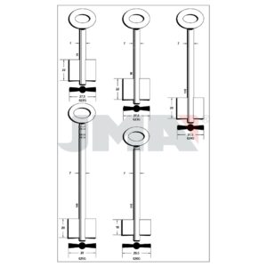 Ébauche de clé JMA 625G – vue groupée