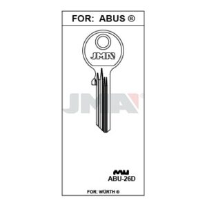 Ébauche de clé JMA ABU-26D – vue groupée
