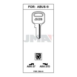 Ébauche de clé JMA ABU-27D – vue groupée