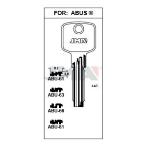 Ébauche de clé JMA ABU-63 – vue groupée