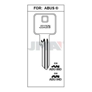 Ébauche de clé JMA ABU-86D – vue groupée