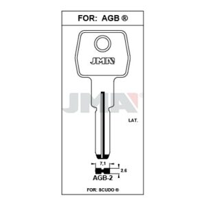 Ébauche de clé JMA AGB-2 – vue groupée