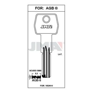Ébauche de clé JMA AGB-6 – vue groupée