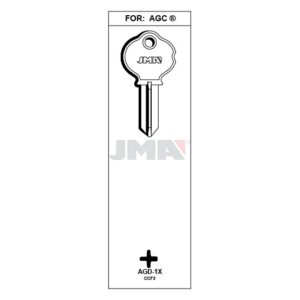 Ébauche de clé JMA AGD-1X – vue groupée