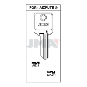 Ébauche de clé JMA AIZ-1 – vue groupée