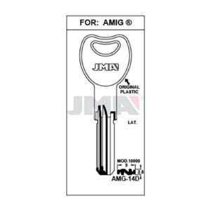 Ébauche de clé JMA AMG-14D – vue groupée