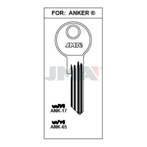 Ébauche de clé JMA ANK-17 – vue groupée