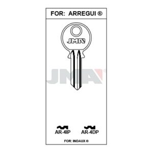 Ébauche de clé JMA AR-4DP – vue groupée