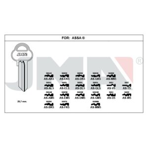 Ébauche de clé JMA AS-MM5 – vue groupée
