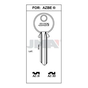 Ébauche de clé JMA AZ-3I – vue groupée