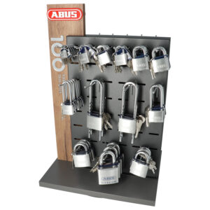 Présentoir à cadenas ABUS 100 Years Limited Edition | Rempli